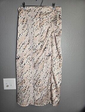 Max Pink Silky Long Skirt Size 12